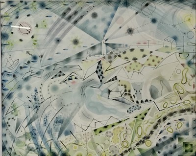 Lot 337 - Colin Wilkin (b. 1971) watercolour, Towards Zennor