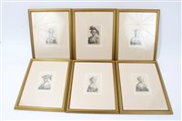 Lot 729 - Set of six unusual 19th century engravings -...