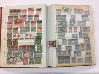 Lot 1541 - Stamps world selection in stock book and loose in packets