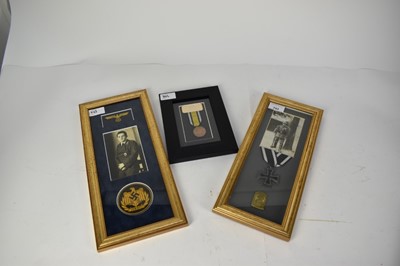 Lot 644 - First World War Imperial German Iron Cross, Second Class, mounted in glazed frame, together with a Kingdom of Prussia Napoleonic War medal.