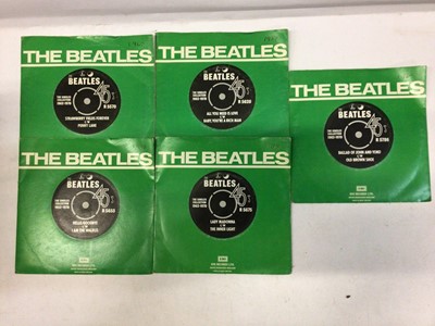 Lot 2246 - Selection of 45's including picture discs, Beatles etc