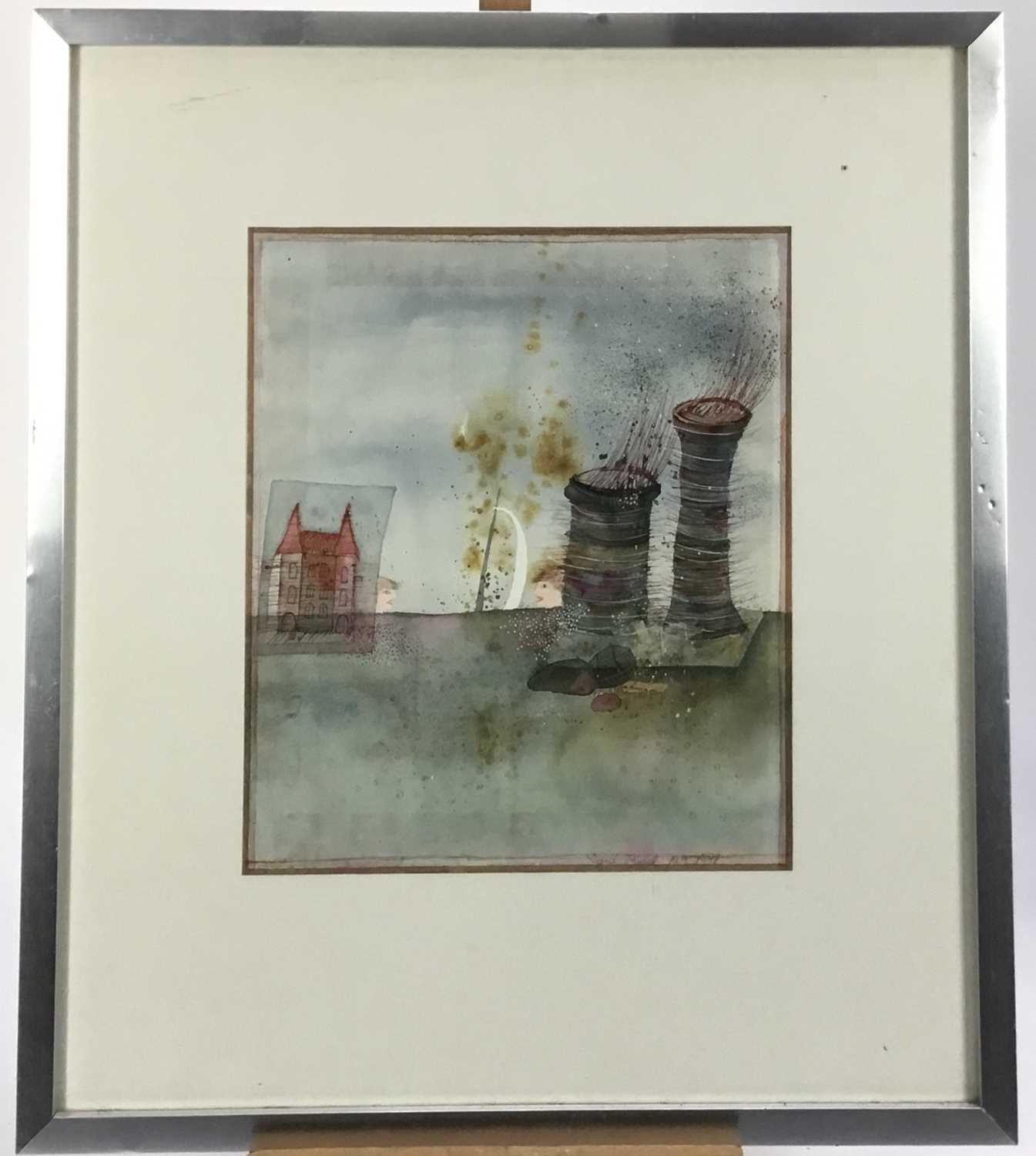 Lot 95 - Sigrid Kindel 1970s watercolour - abstract, signed and dated 1978, 30cm x 35cm, framed