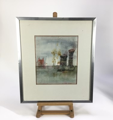 Lot 95 - Sigrid Kindel 1970s watercolour - abstract, signed and dated 1978, 30cm x 35cm, framed