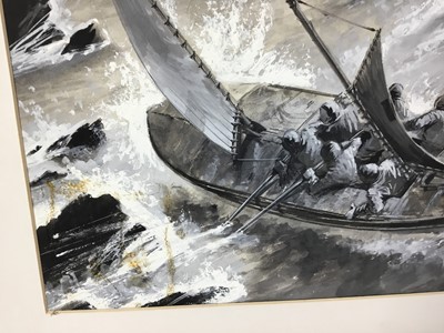 Lot 97 - Shackleton interest -20th century gouache of the lifeboat James Caird