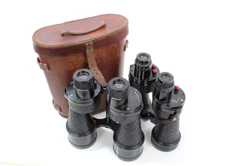 Lot 638 - Second World War aircraft spotter binocular...