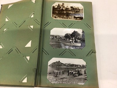 Lot 1497 - Postcards in large album, topography, real photographic and other topics, approximately 100.