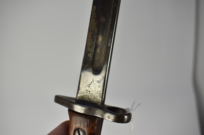 Lot 924 - British 1907 Pattern Enfield bayonet with scabbard