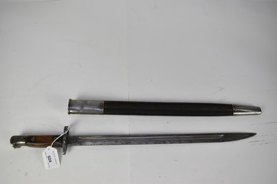 Lot 924 - British 1907 Pattern Enfield bayonet with scabbard