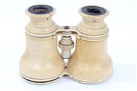 Lot 709 - Pair 19th century French ivory binoculars by J....