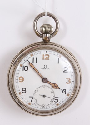 Lot 179 - British military Omega pocket watch