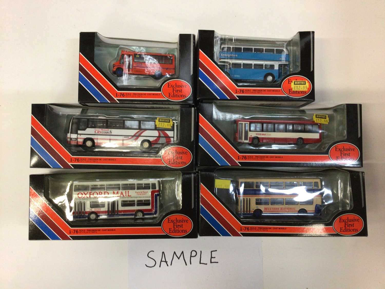 Lot 1924 - Selection of Exclusive First Editions model buses, in original boxes (26)
