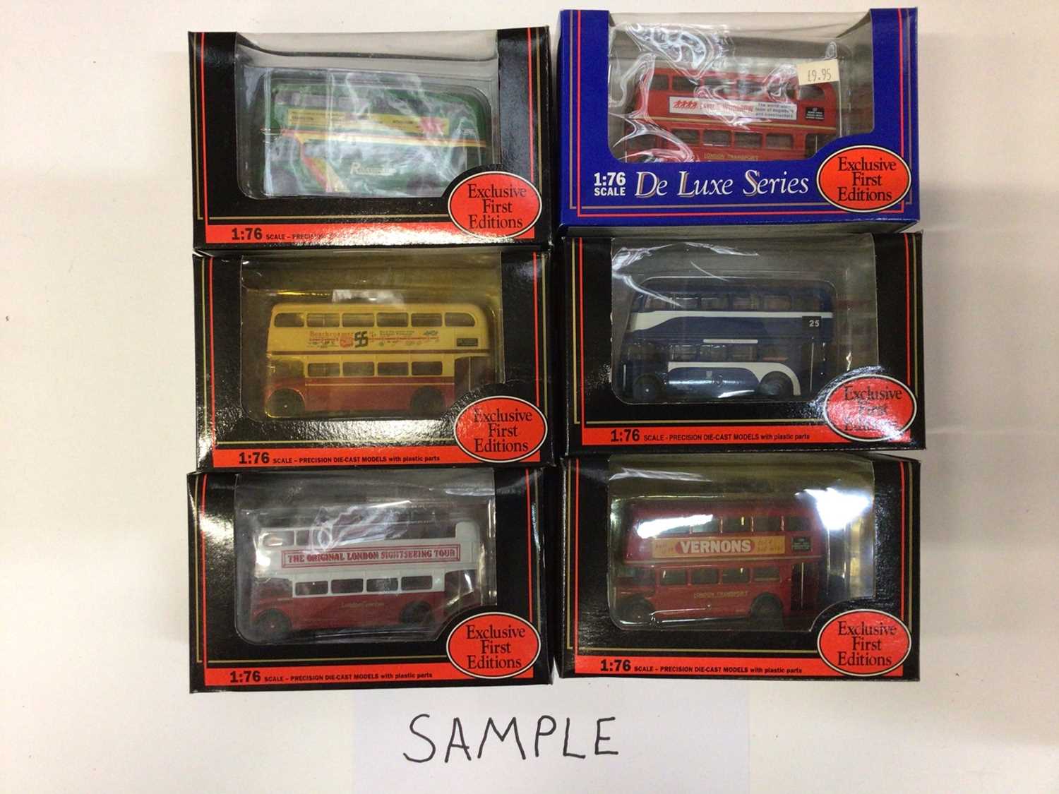 Lot 1927 - Selection of Exclusive First Editions model buses, in original boxes (16)