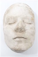 Lot 723 - 19th century plaster death mask of a young woman