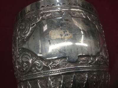 Lot 219 - Large Victorian silver goblet