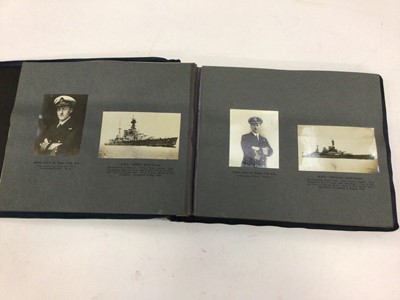 Lot 1501 - World Cruise of the British Special Service Squadron 1923 - 24 photograph album documenting the cruise with blue brushed leather covers.