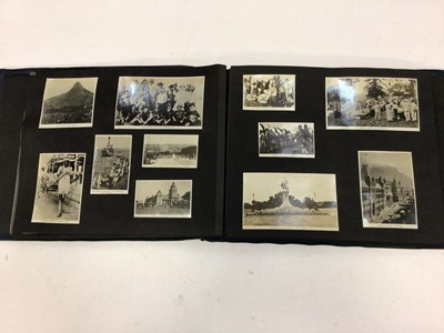 Lot 1501 - World Cruise of the British Special Service Squadron 1923 - 24 photograph album documenting the cruise with blue brushed leather covers.