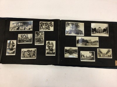 Lot 1501 - World Cruise of the British Special Service Squadron 1923 - 24 photograph album documenting the cruise with blue brushed leather covers.