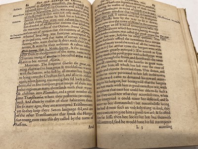 Lot 1797 - Richard Rowlands (Richard Verstegan) - A Restitution of Decayed Intelligence: In antiquities, first edition, title in red and black with engraved vignette of the Tower of Babel, Antwerp & London, P...