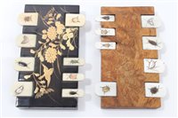 Lot 697 - Two late 19th century Japanese lacquered...