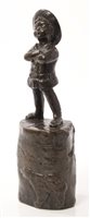 Lot 698 - Marion Willis Stanfield, bronze figure of a...