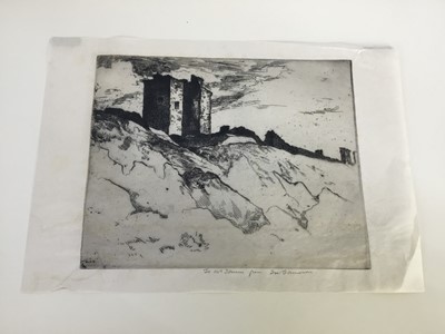 Lot 43 - Group of etchings, including Marion Rhodes - Open Cast Coal Mining, Over Hulton, 25 x 35cm, various others, all unframed (9)
