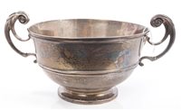 Lot 209 - Late Victorian Silverer two-handled rose bowl...