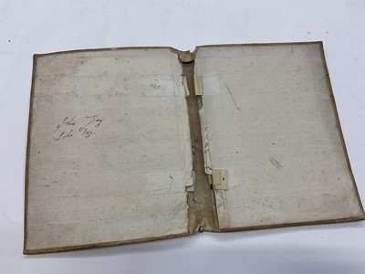 Lot 1681 - 17th century hand written inventory, two other vellum bound books