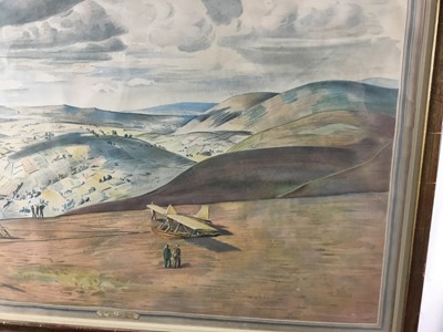 Lot 270 - Vivian Pitchforth lithograph, gliders - One of a series of prints commissioned in 1944 by the C.E.M.A. (Council for the Encouragement of Music and the Arts, later to become the Arts Council). CEMA...