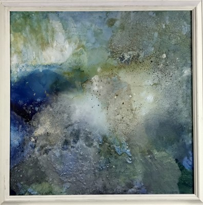 Lot 313 - Eleanor Stimpson (b. 1988) mixed media on panel - abstract, 68.5cm x 68.5cm