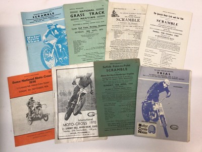 Lot 392 - 1960s-70s Motorcycling Scrambles and other programmes