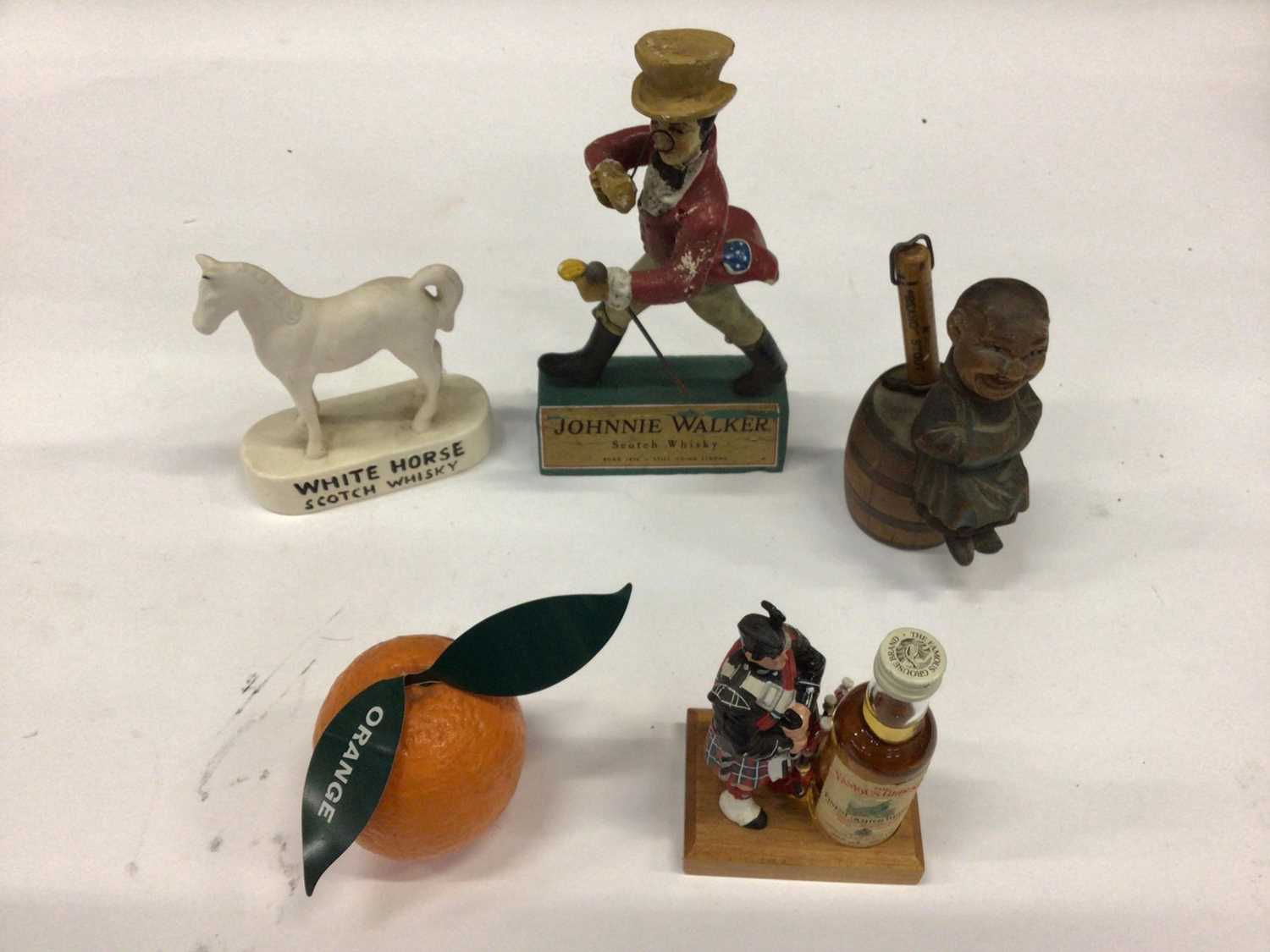 Lot 2674 - Group of whisky and other advertising figures, including Johnnie Walker, Famous Grouse, White Horse