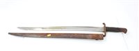 Lot 707 - Victorian 1858 pattern Enfield bayonet with...