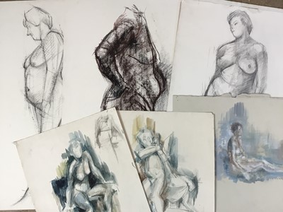 Lot 305 - Peter Thursby (1930-2011) ten figurative sketches