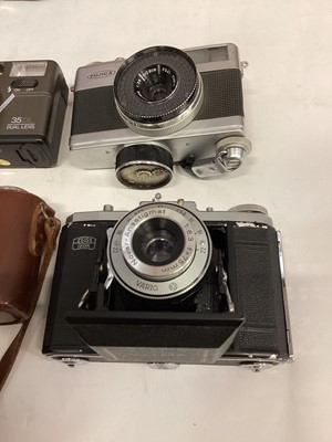 Lot 2371 - Pacemaker hand held video camera, Voightlander camera and other camera (1 box)