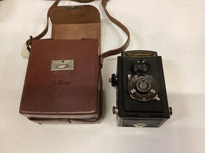 Lot 2371 - Pacemaker hand held video camera, Voightlander camera and other camera (1 box)