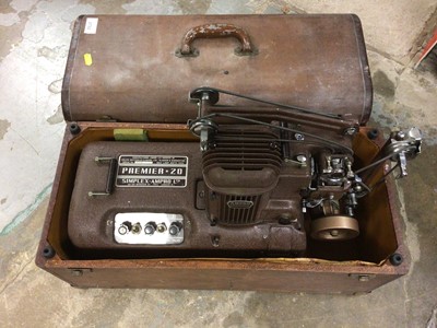 Lot 199 - Vintage Ampro film projector and film (two cases)