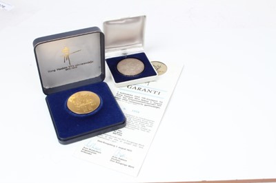 Lot 178 - Norway - Gold medallion commemorating the '100th Year Anniversary of King Haakon II Birthday' 1972