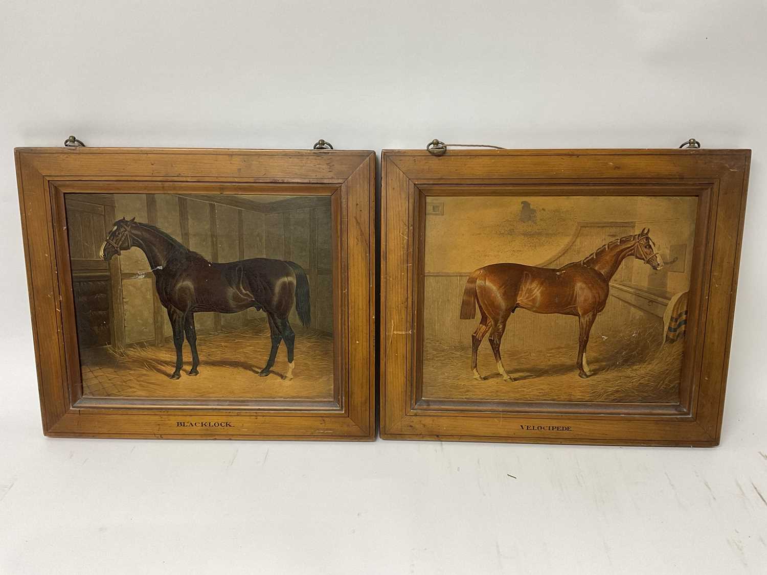 Lot 138 - Pair of 19th century lithographs of race horses