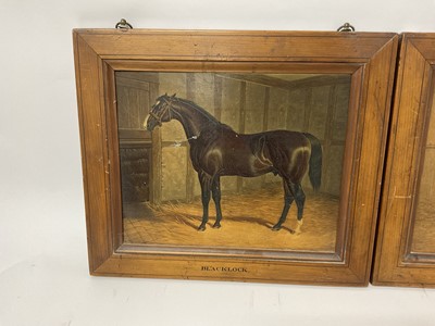 Lot 138 - Pair of 19th century lithographs of race horses