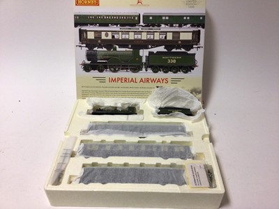 Lot 214 - Hornby OO gauge Limited Edition 633/1500 train pack including SR T9 Class 4-4-0 locomotive and tender plus Pullman Kitchen Car 'Ibis' Imperial Airways Empire Service, SR Maunsell Brake Coach and SR...