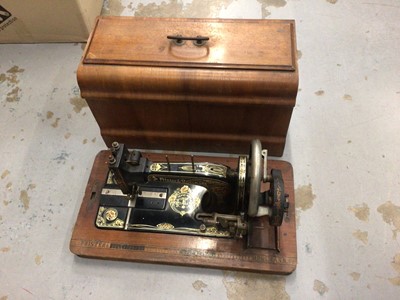 Lot 64 - Collection of six Victorian sewing machines