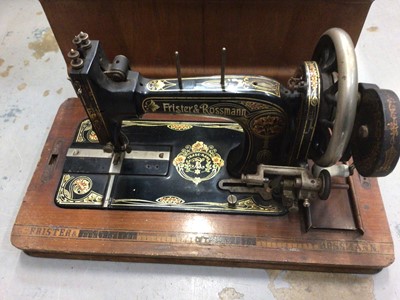 Lot 64 - Collection of six Victorian sewing machines