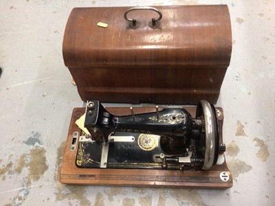 Lot 64 - Collection of six Victorian sewing machines