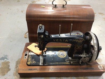 Lot 64 - Collection of six Victorian sewing machines