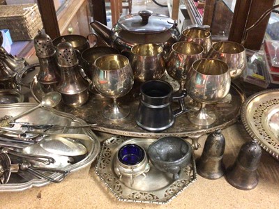 Lot 324 - Quantity of silver plate and other metalware