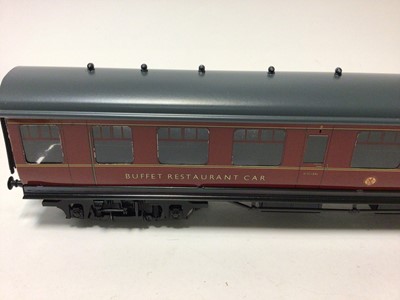 Lot 14 - Ace Trains Vintage O gauge BR Mk1 Coach, plus Vinatge Tin Printed LMS 1930's TPO coach, both in original boxes (2)