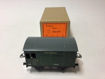 Lot 16 - Railway O gauge Eight Directory Series advertising & other vans, including 6 wheel LMS Limited Edition Fish Van 40/50, in original boxes (9)