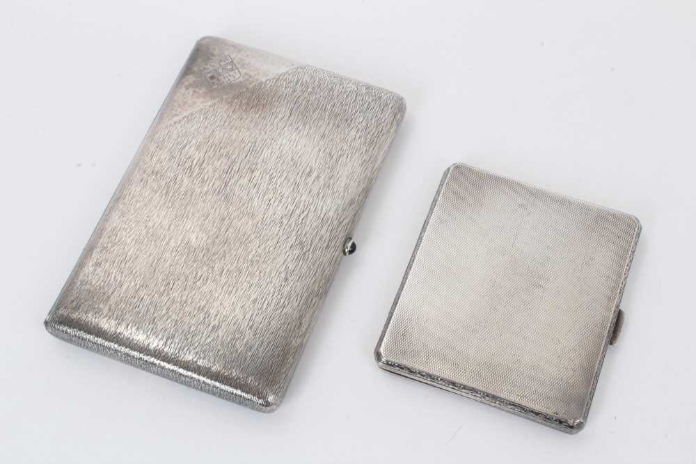 Lot 255 - Two silver cigarette cases