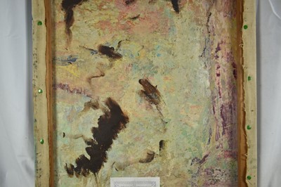 Lot 227 - Follower of John Bratby RA (1928-1992) oil on canvas - Hampstead, 56cm x 76cm, unframed