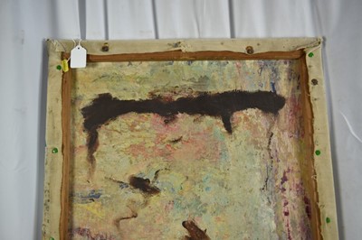 Lot 227 - Follower of John Bratby RA (1928-1992) oil on canvas - Hampstead, 56cm x 76cm, unframed